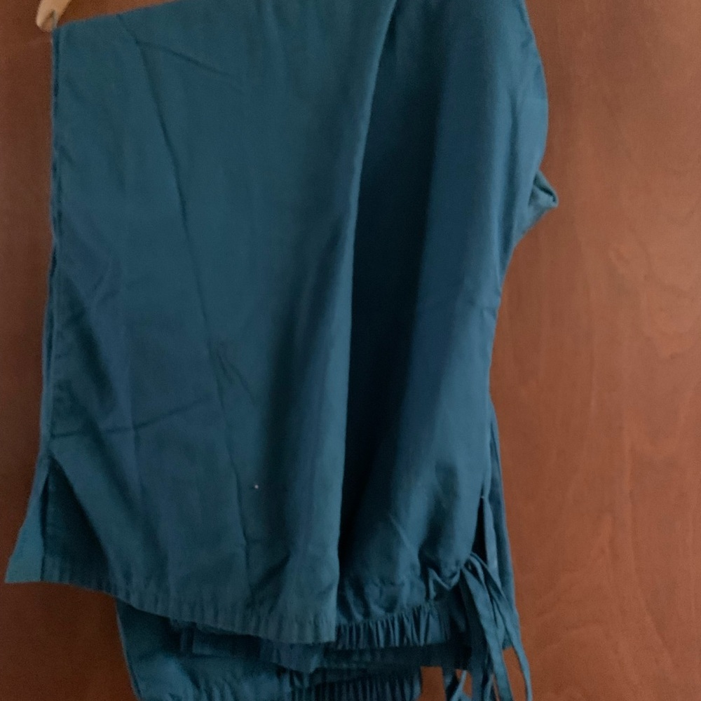 Lot of 2 cherokee wear sz 3x caribbean blue scrub pants